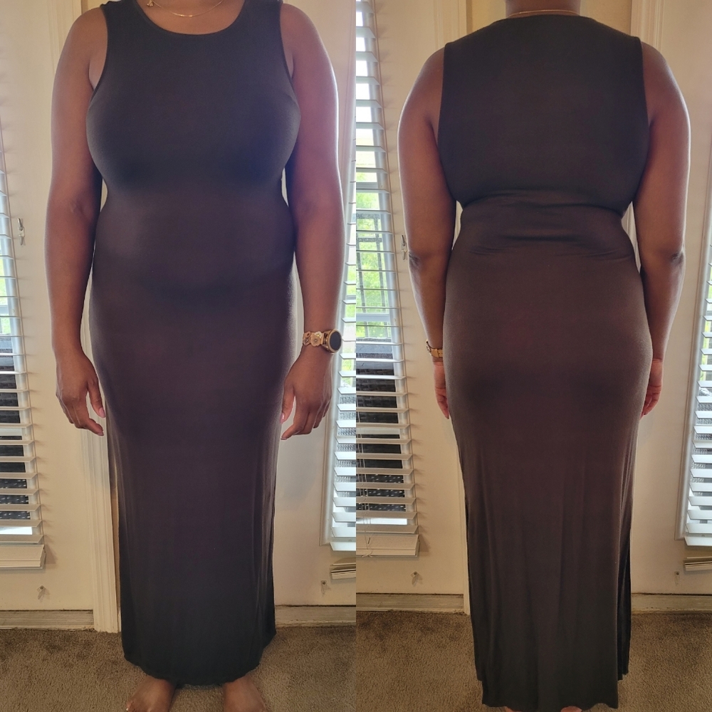 Olive maxi dress